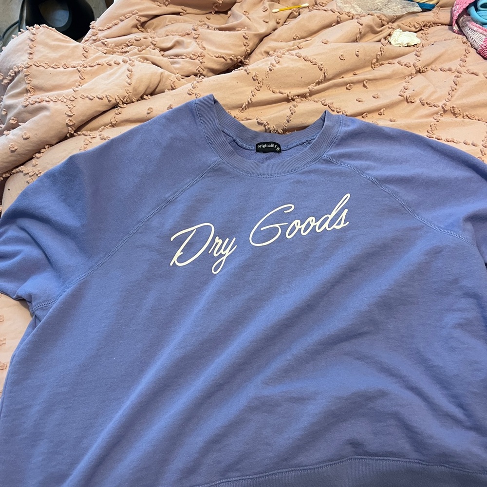 Dry goods purple sweatshirt